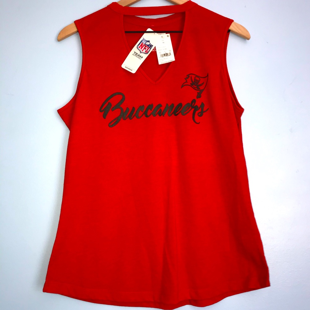 NFL Licensed Tampa Bay Buccaneers Tank Top Red NWT